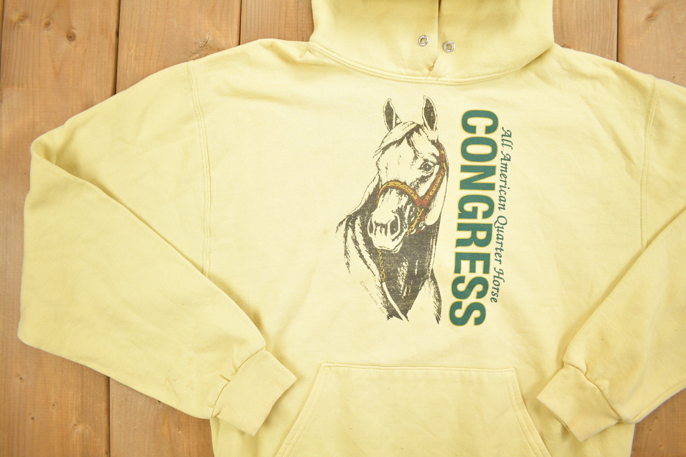 Vintage 1990s Congress Horse Hoodie