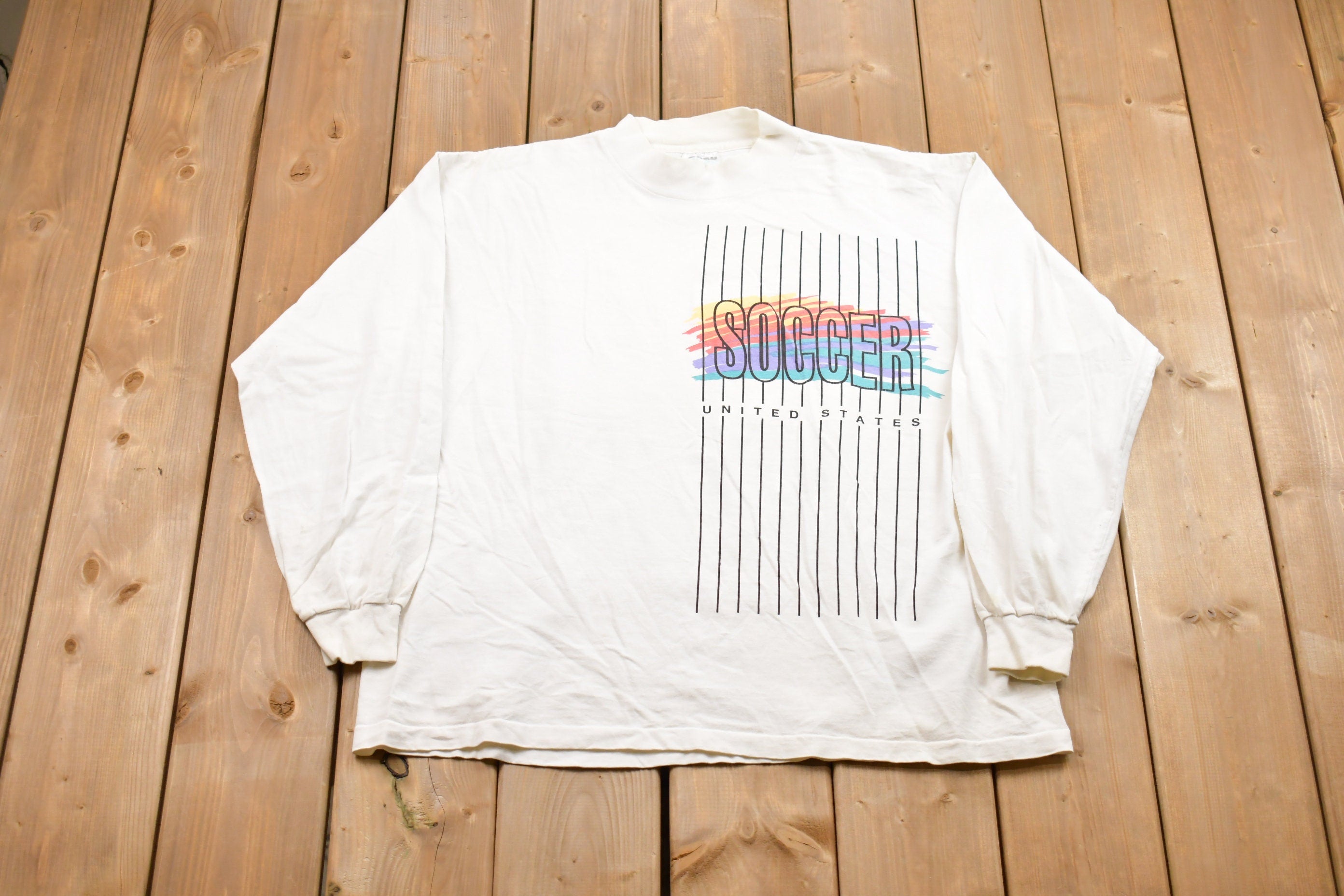 Vintage 1990s Soccer Long Sleeve Shirt