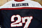Vintage Y2K Exco Blue Liner Hockey Jersey