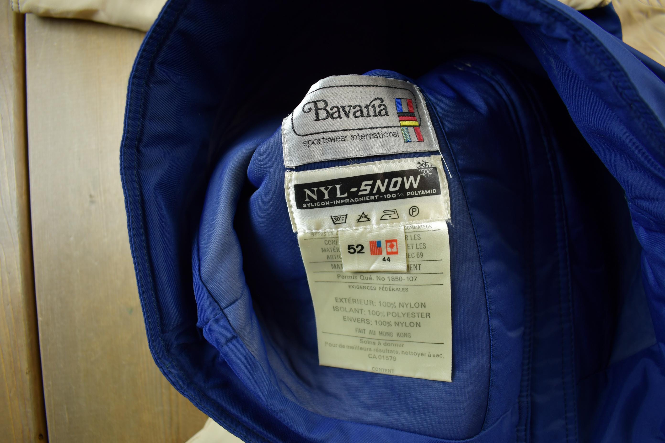 Vintage 1970s Bavaria NYL-Snow Ski Jacket Size 44