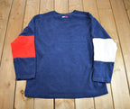 Vintage 1990s Tommy Hilfiger Tommy Jeans Embroidered Fleece Sweater