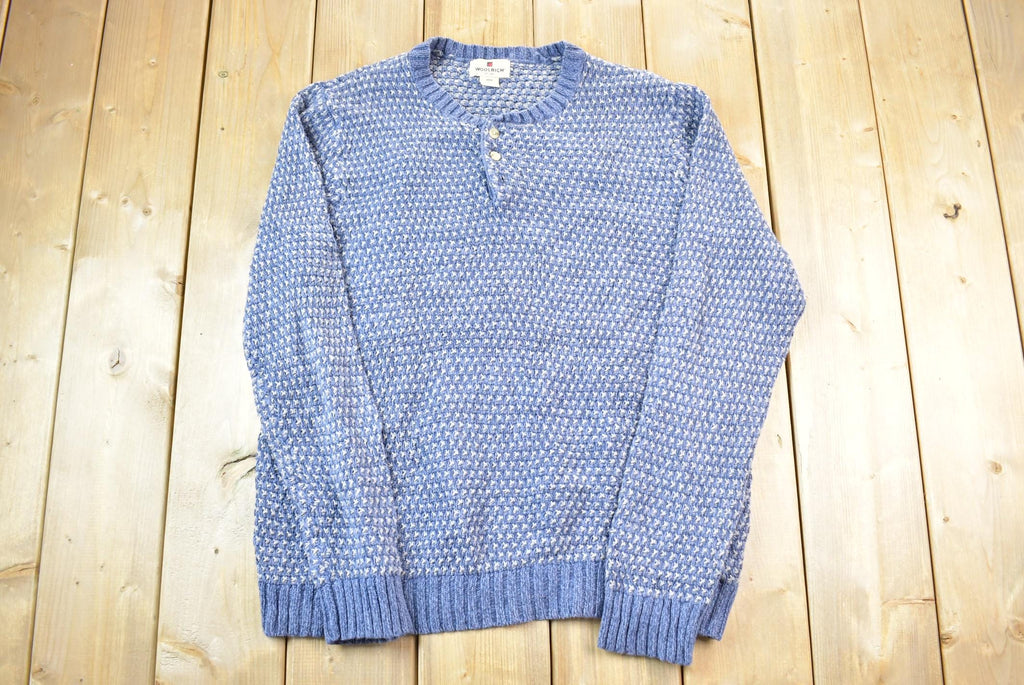 Vintage 1990s Woolrich 100% Wool Knit 2 Button Sweater