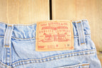 Vintage 1990s Levi's 550 Red Tab Jeans Size 30 x 30 / Blue / Light Wash / Vintage Denim / Made In USA / 90s Levi's / Straight Cut