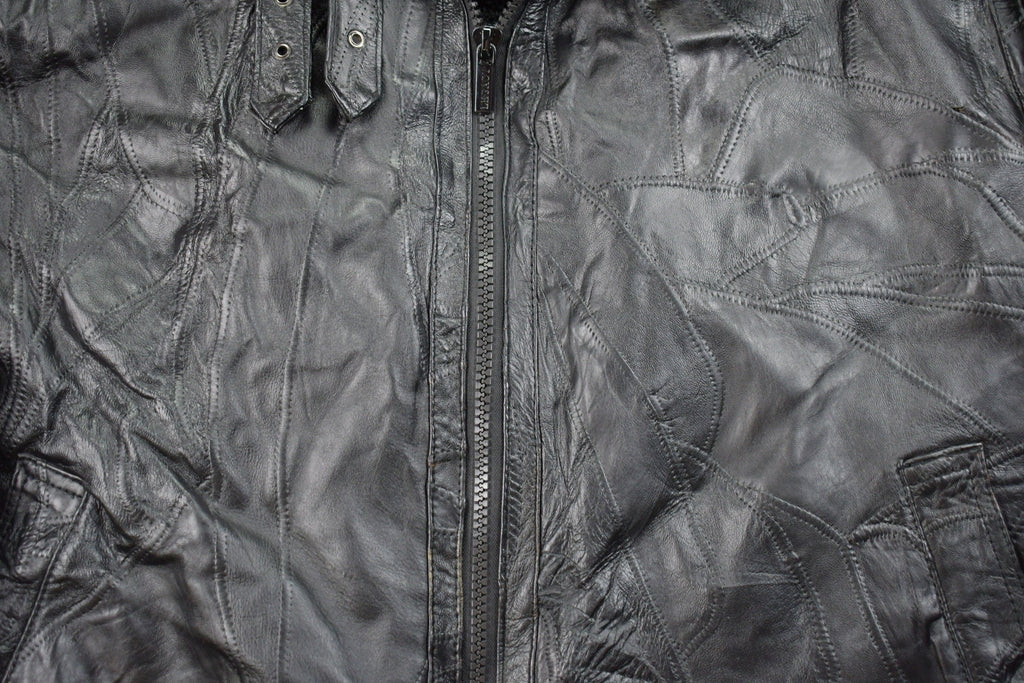 Vintage 1990s Legacy Leather Fur Jacket