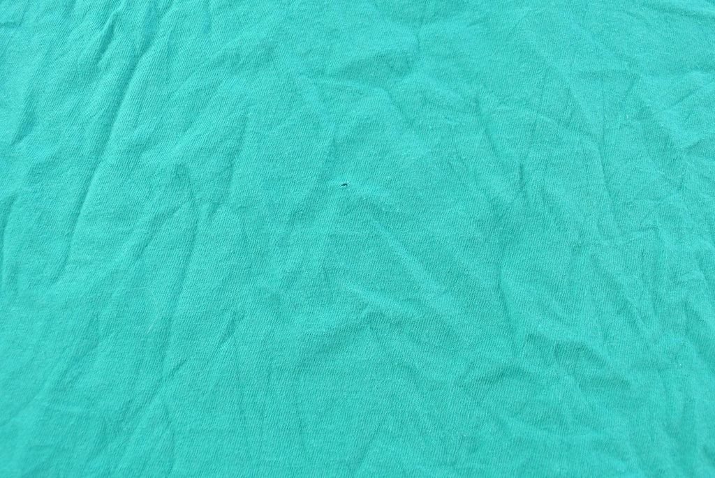 Vintage 1990s Fruit of the Loom Blank Teal Pocket T-Shirt Men's L