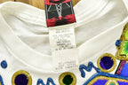 Vintage 1991 Hand Painted Abstract Patchwork T-Shirt