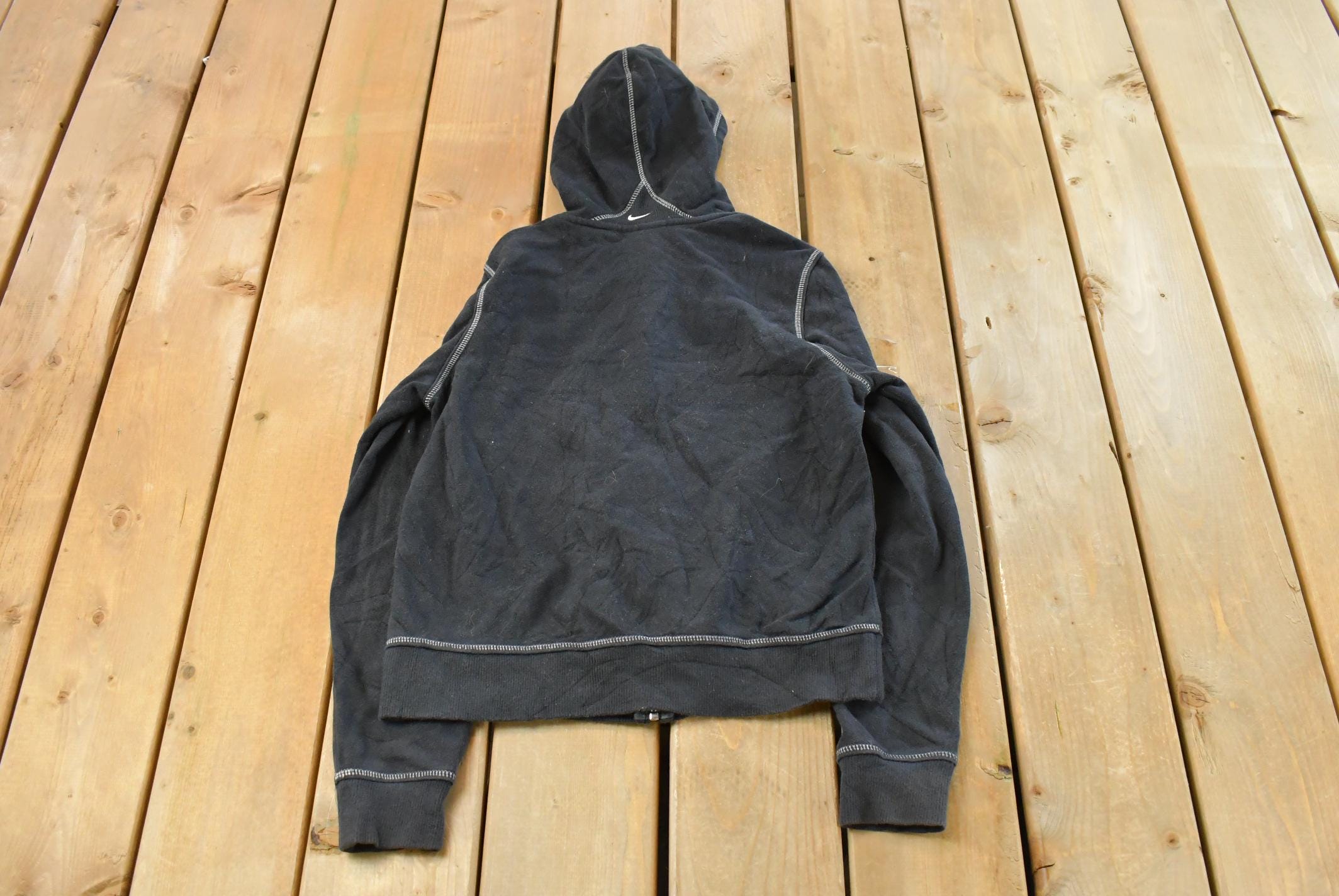 Vintage Y2K Nike Embroidered Mini Swoosh Full Zip Hoodie Sweatshirt Women's M / Vintage Nike / Y2K Streetwear / Athleisure