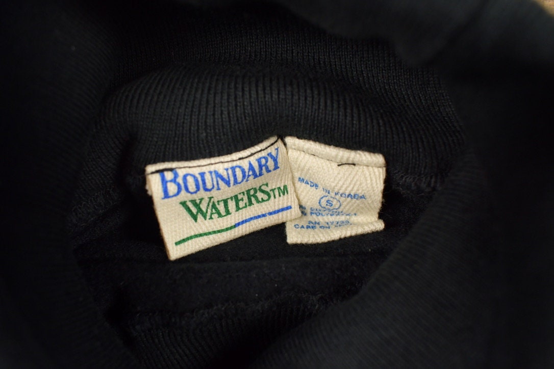 Vintage 1990s Boundary Waters Blank Turtleneck Sweatshirt