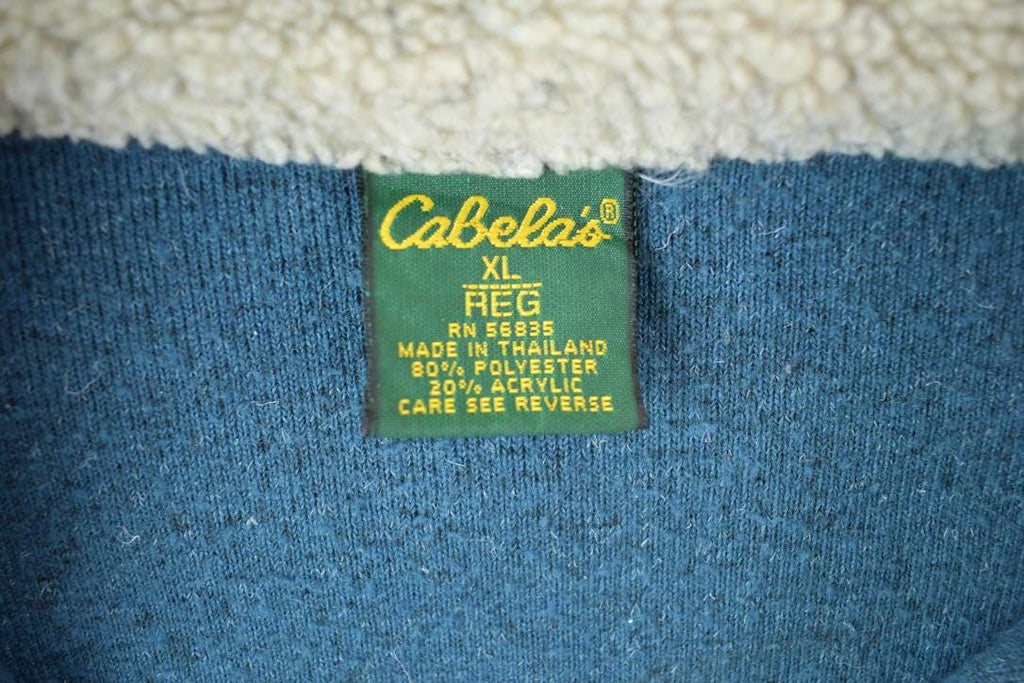 Vintage 1990s Cabelas Fleece Button Up Sweater