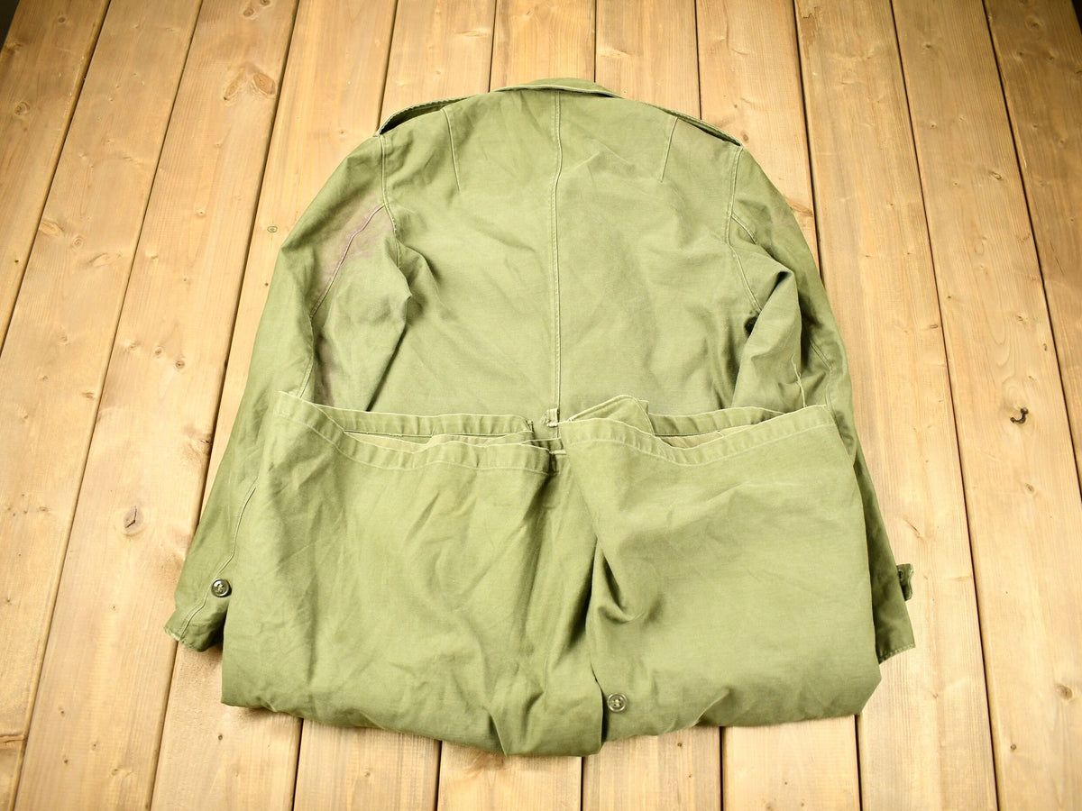 Vintage WW2 Military Button Up Trench Coat