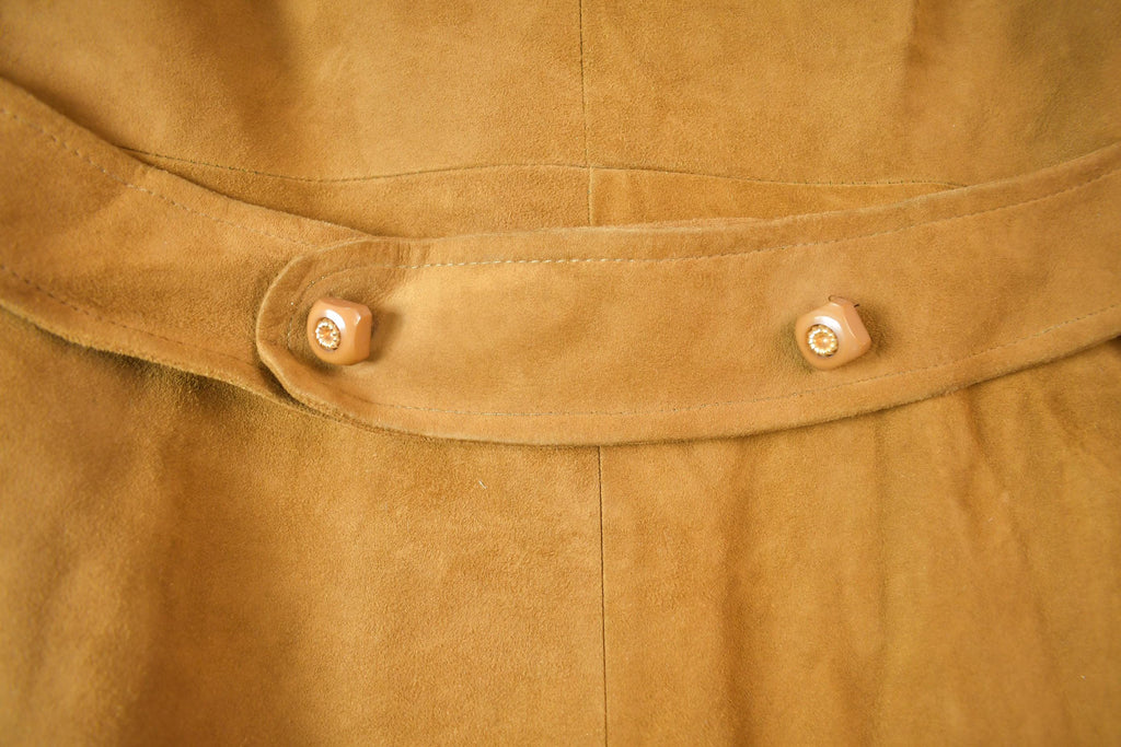 True Vintage 1960s Tilopel Women's Suede Trench Coat