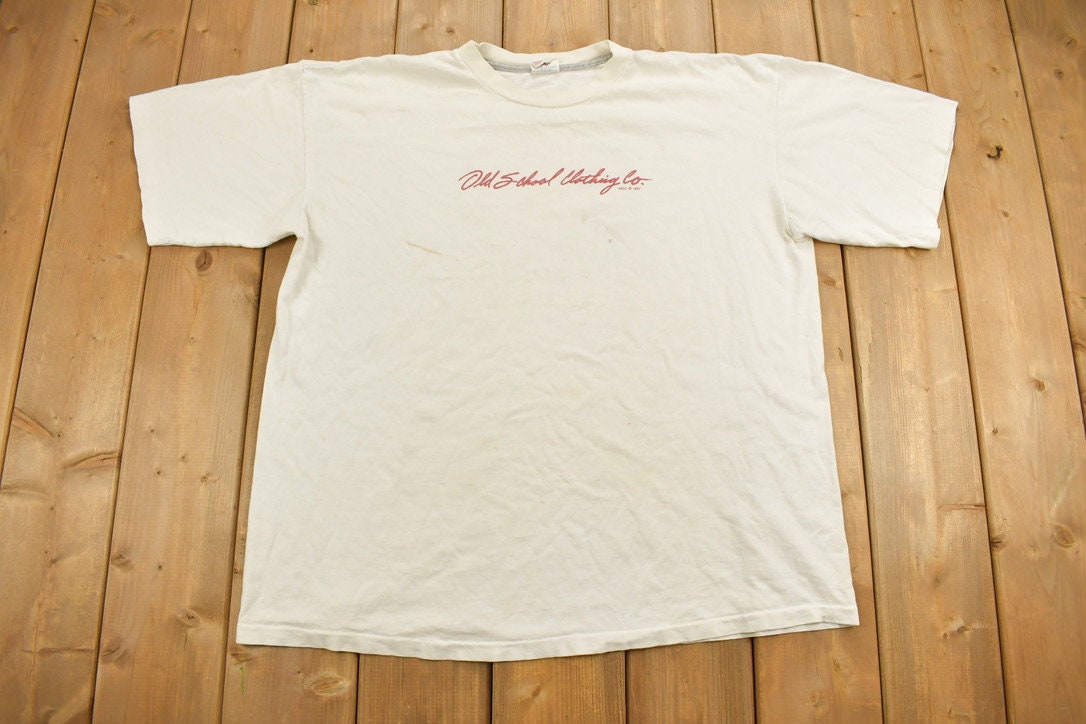 Vintage 1990s Old School Clothing Basketball Graphic T Shirt
