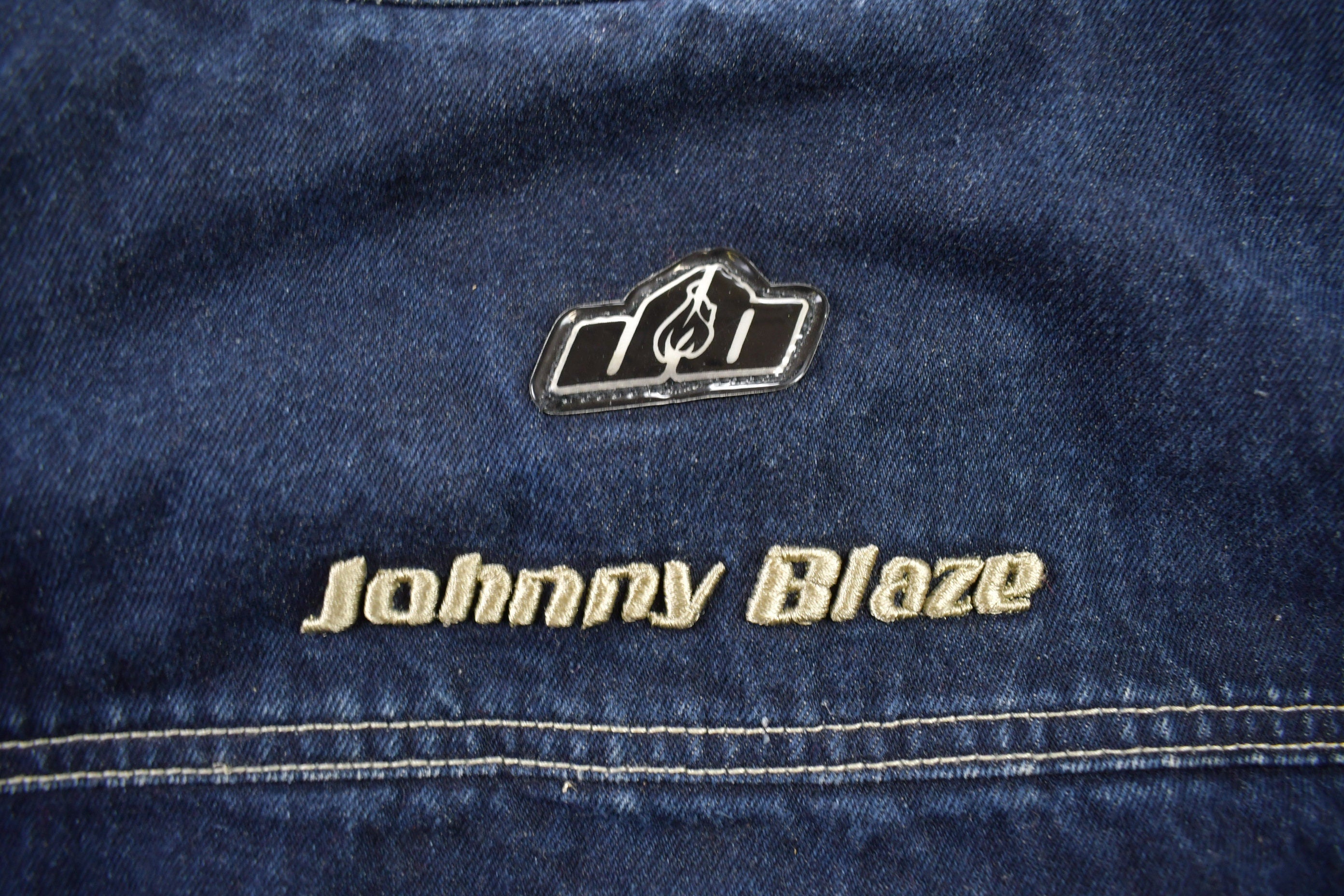 Vintage 1990s Johnny Blaze Denim Jean Jacket