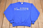 Vintage 1990s St. Simon Royals Graphic Crewneck Sweatshirt