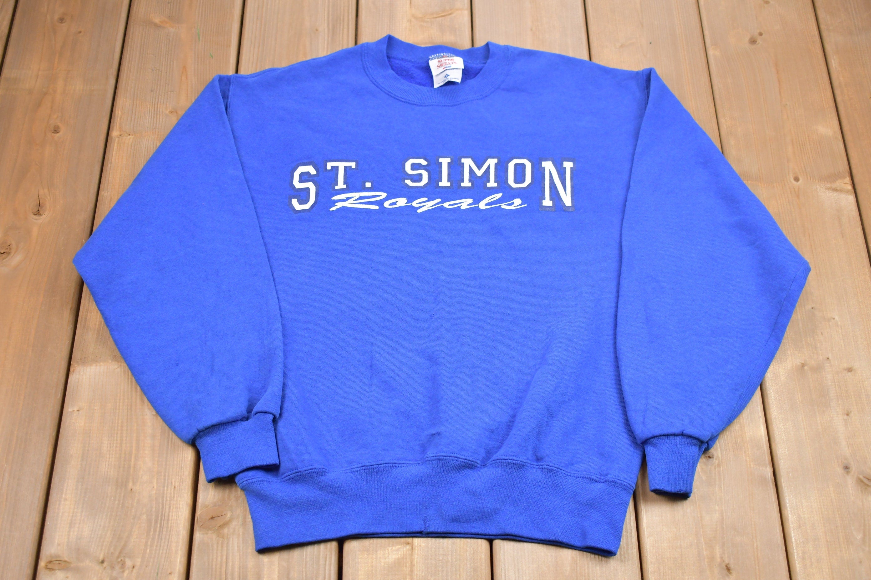 Vintage 1990s St. Simon Royals Graphic Crewneck Sweatshirt