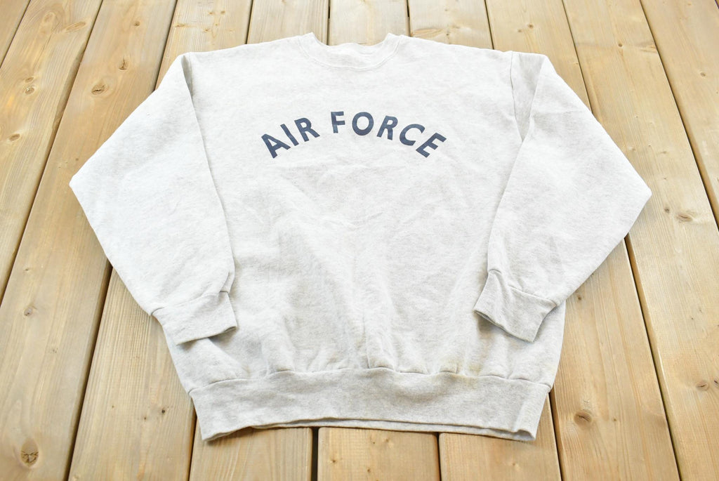 Vintage 1990s Air Force Army Crewneck Sweatshirt Mens L /