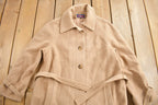 Vintage 1980s The Gleneagles Cashmere Over Coat Size 16