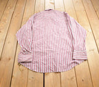 Vintage 1980s Wrangler Striped Abstract Pattern Pearl Button Up Shirt Made In USA