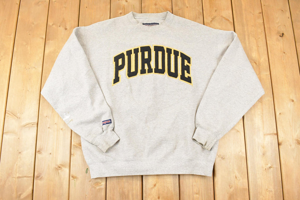 Vintage 1990s Jansport Purdue Embroidered University Crewneck Sweater Men's L