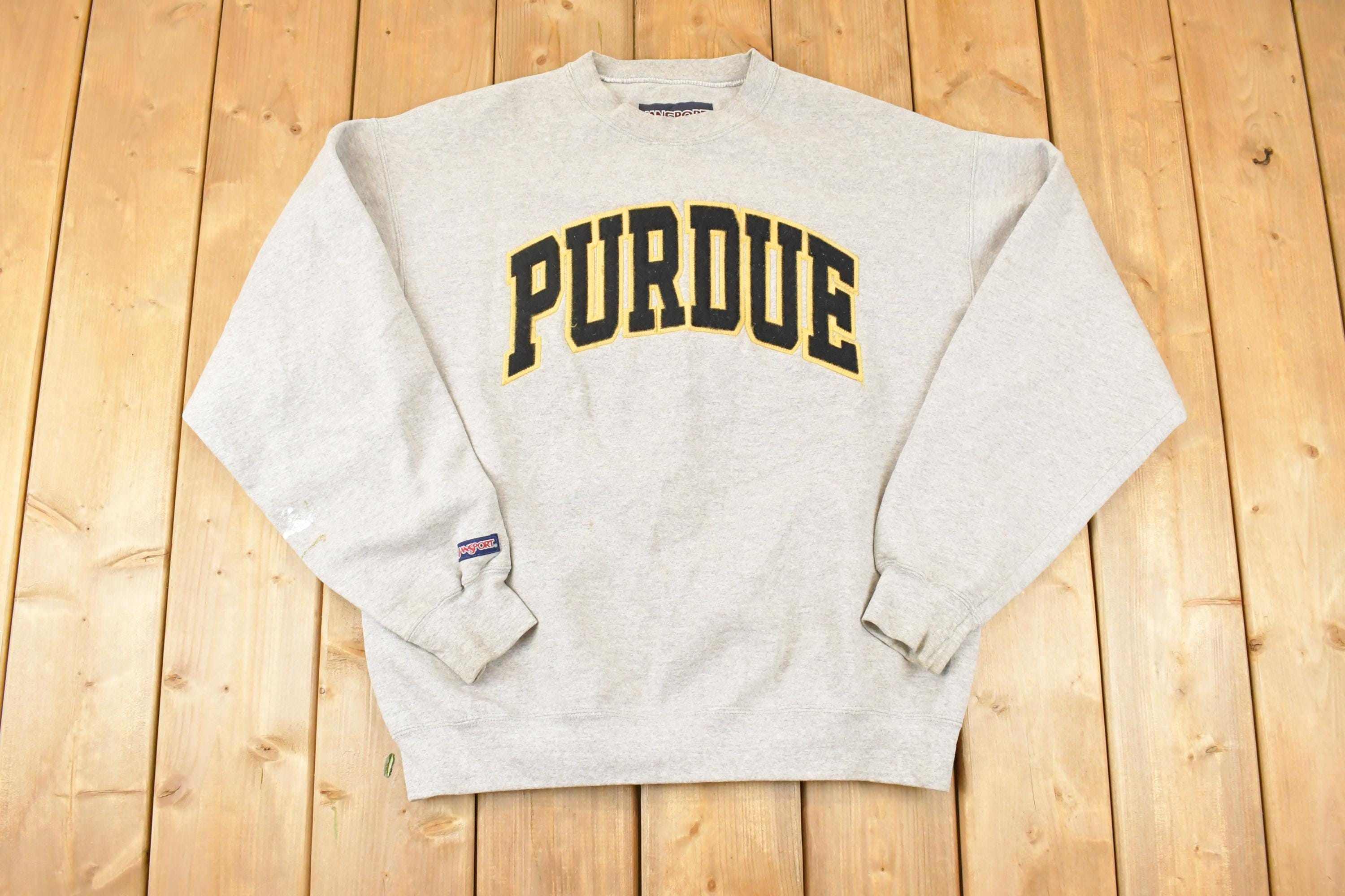 Vintage 1990s Jansport Purdue Embroidered University Crewneck Sweater Men's L