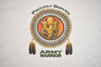 Vintage 1990s Veteran Army Warrior Graphic T Shirt