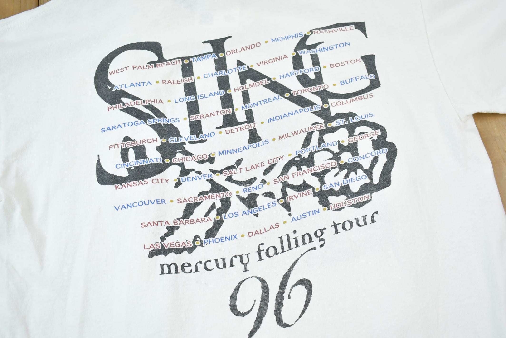 Vintage 1996 Sting Mercury Falling Tour T-Shirt Music Promo