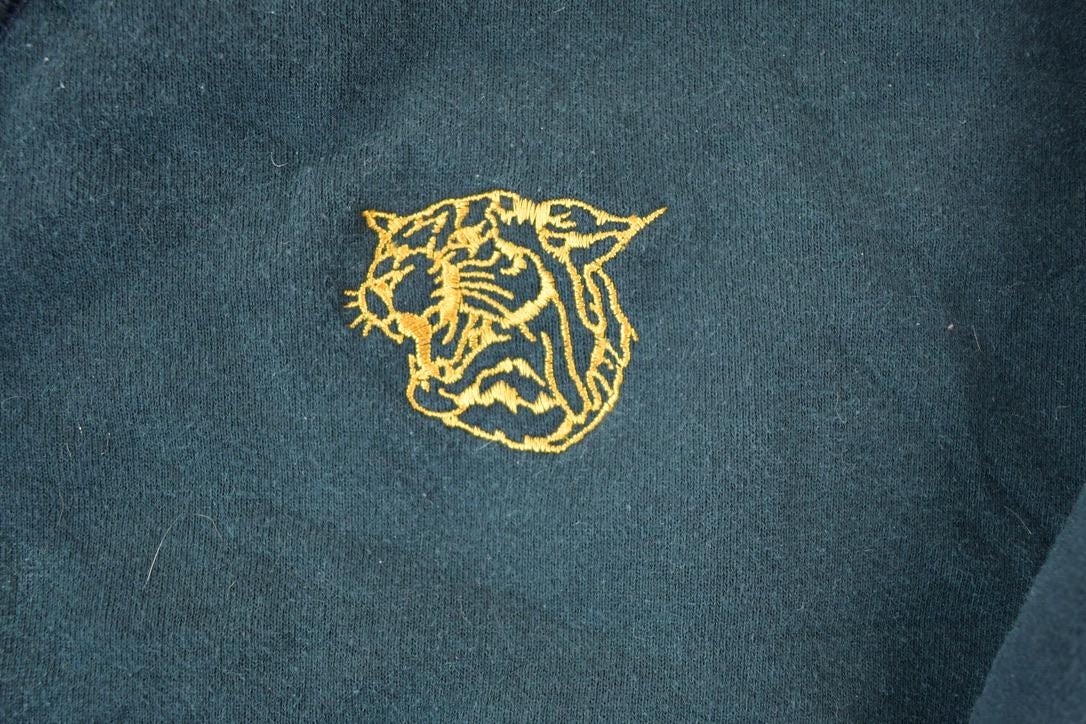 Vintage 1990s Russell Tiger Head University Collegiate Crewneck