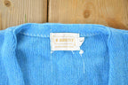 Vintage 1970s Brent Knit Perfect Mild Distress Cardigan Sweater Made In USA
