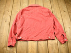 Vintage 1990s Eddie Bauer Red Denim Jean Jacket