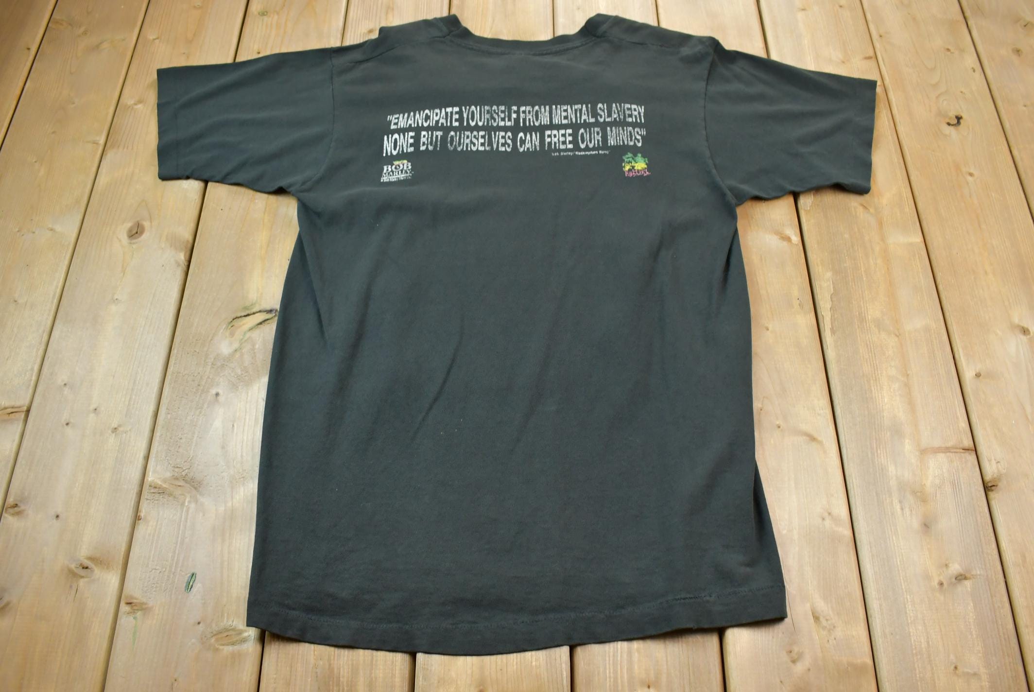 Vintage 1990s Bob Marley Redemption Song Graphic T-Shirt