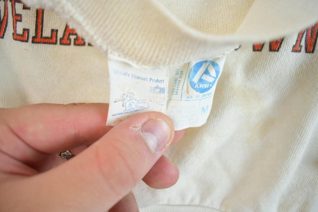 Vintage 1980s Cleveland Browns - "Love Them Dawgs" NFL Football Crewneck Sweatshirt Made In USA