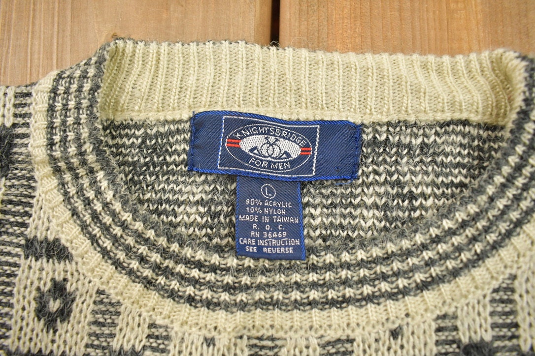 Vintage 1990s Knightsbridge Knitted Crewneck Sweater
