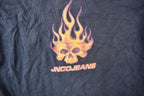 Vintage 1990s JNCO Jeans Skull Flame Graphic T Shirt