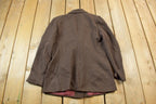 Vintage 1980s Brown Wool Blazer