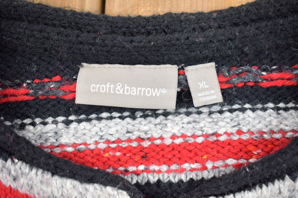 Vintage Craft & Barrow Knitted Button Up Sweater