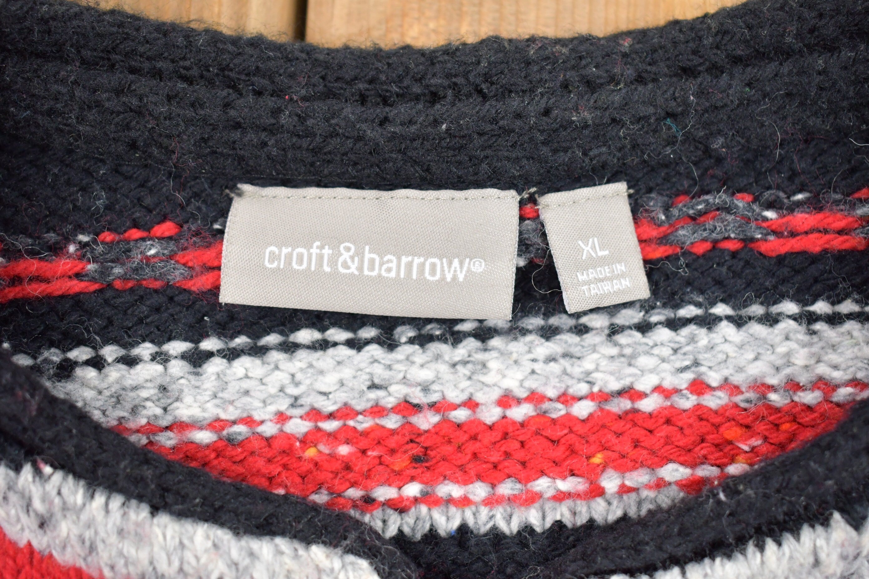 Vintage Craft & Barrow Knitted Button Up Sweater