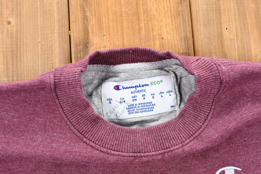Vintage Blank Faded Burgundy Champion Pullover Crewneck