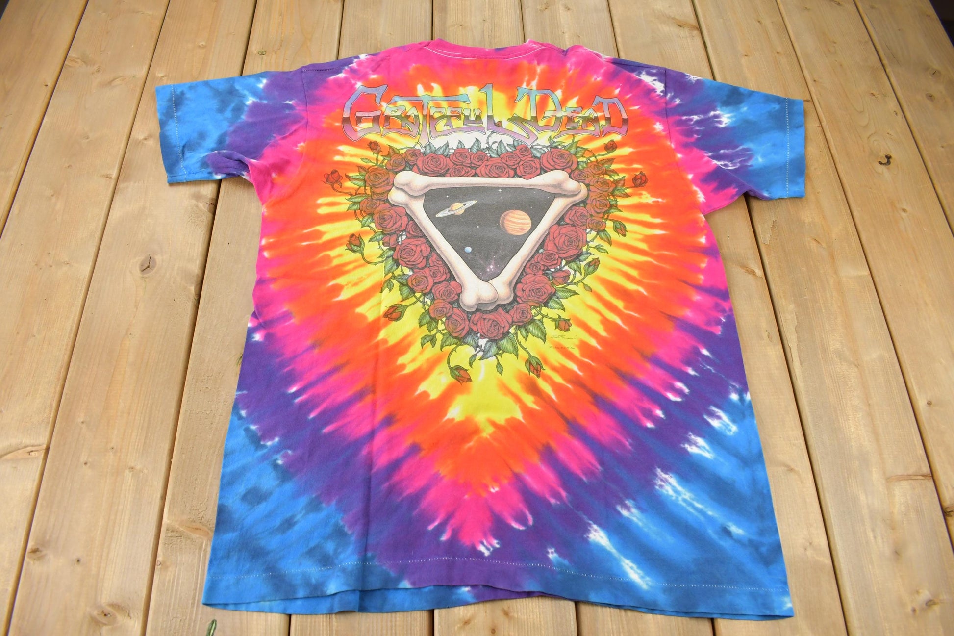 Vintage 1992 Grateful Dead Space Your Face All Over Print Band T-shirt
