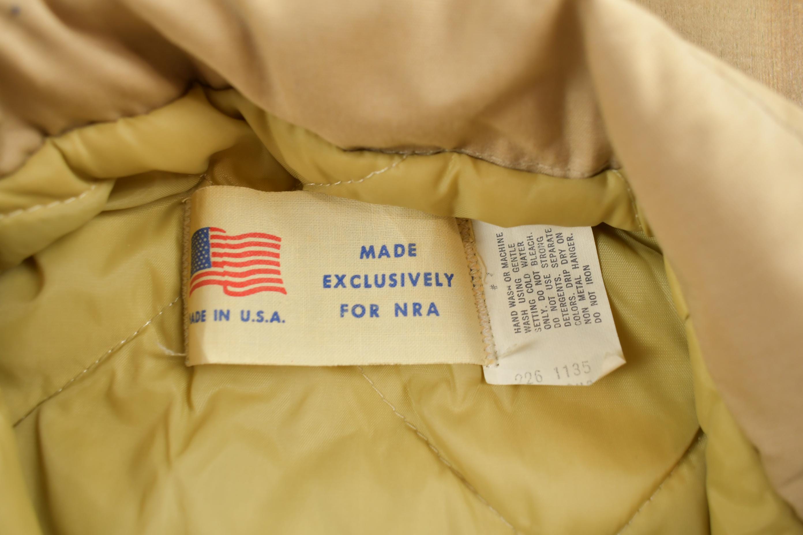 Vintage 1980s National Rifle Association Hunting Jacket