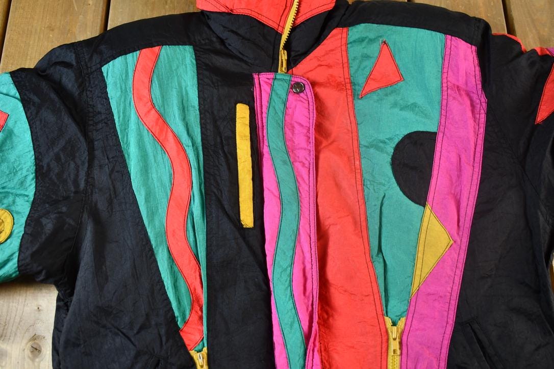 Vintage 1980s Gallery Colourful All Over Jacket