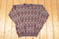 Vintage 1990s Jantzen Abstract Knit Crewneck Sweater Men's L