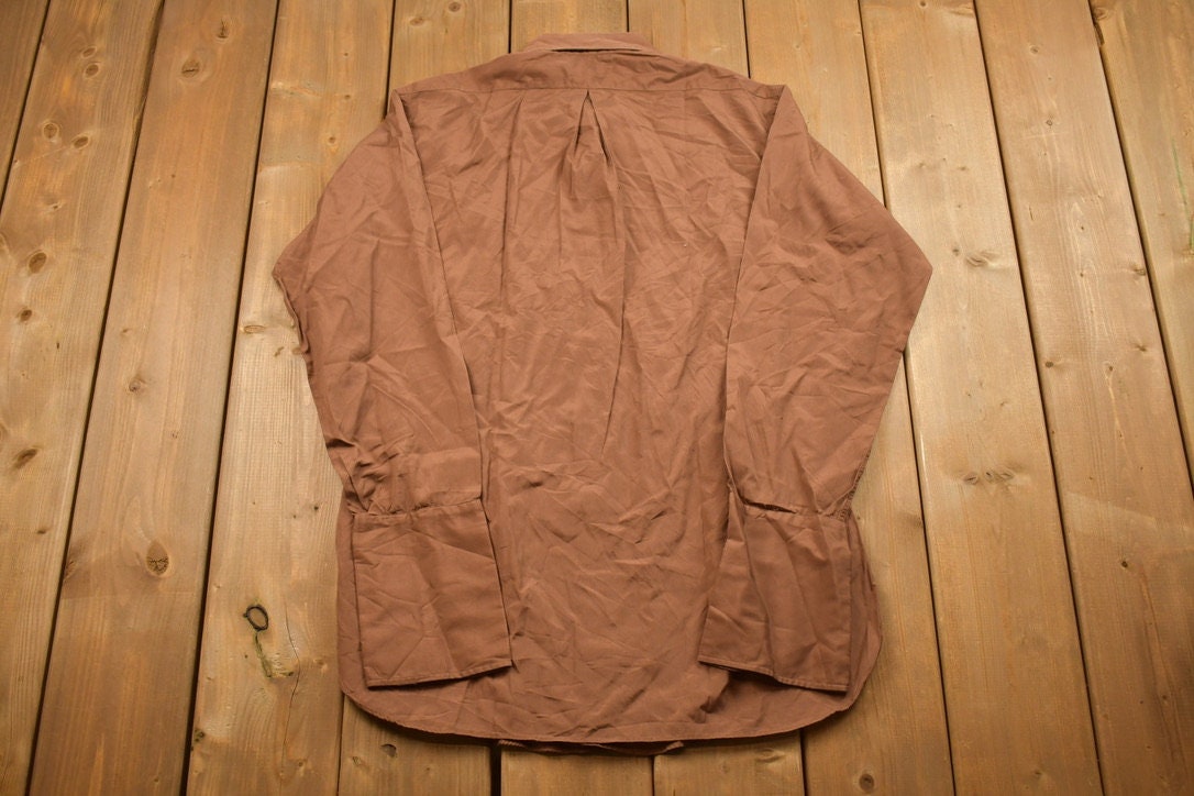 Vintage 1980s Solid Button Up Shirt