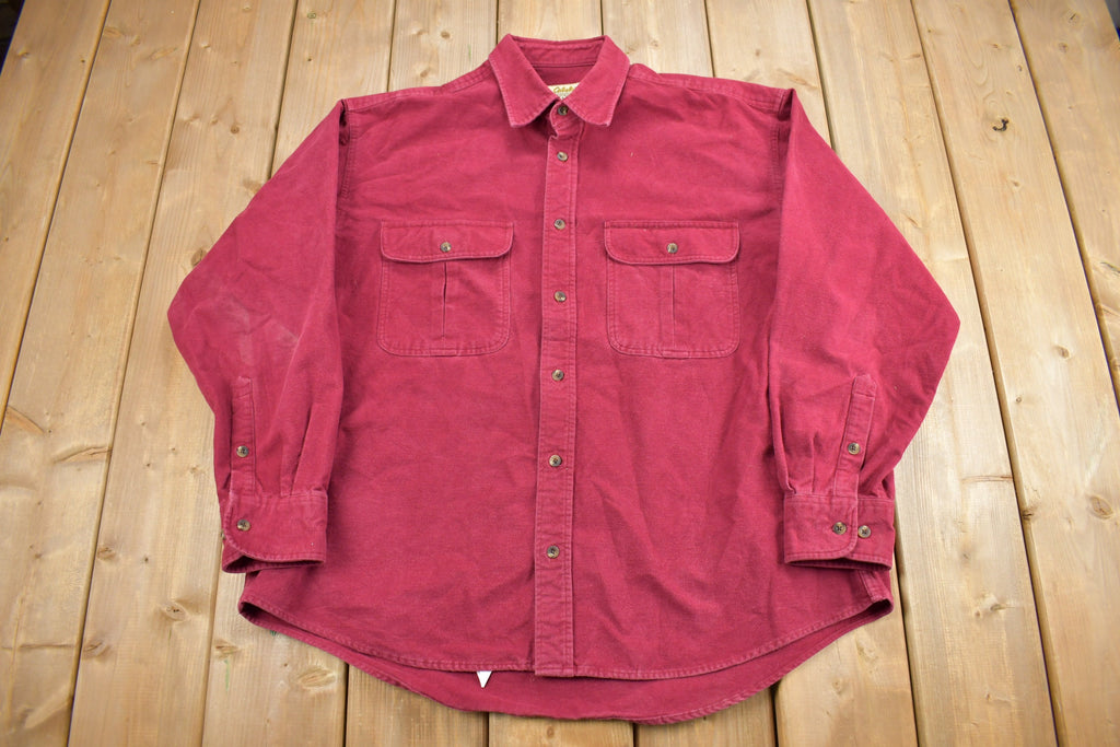 Vintage 1990s Cabela's Chamois Button Up Shirt