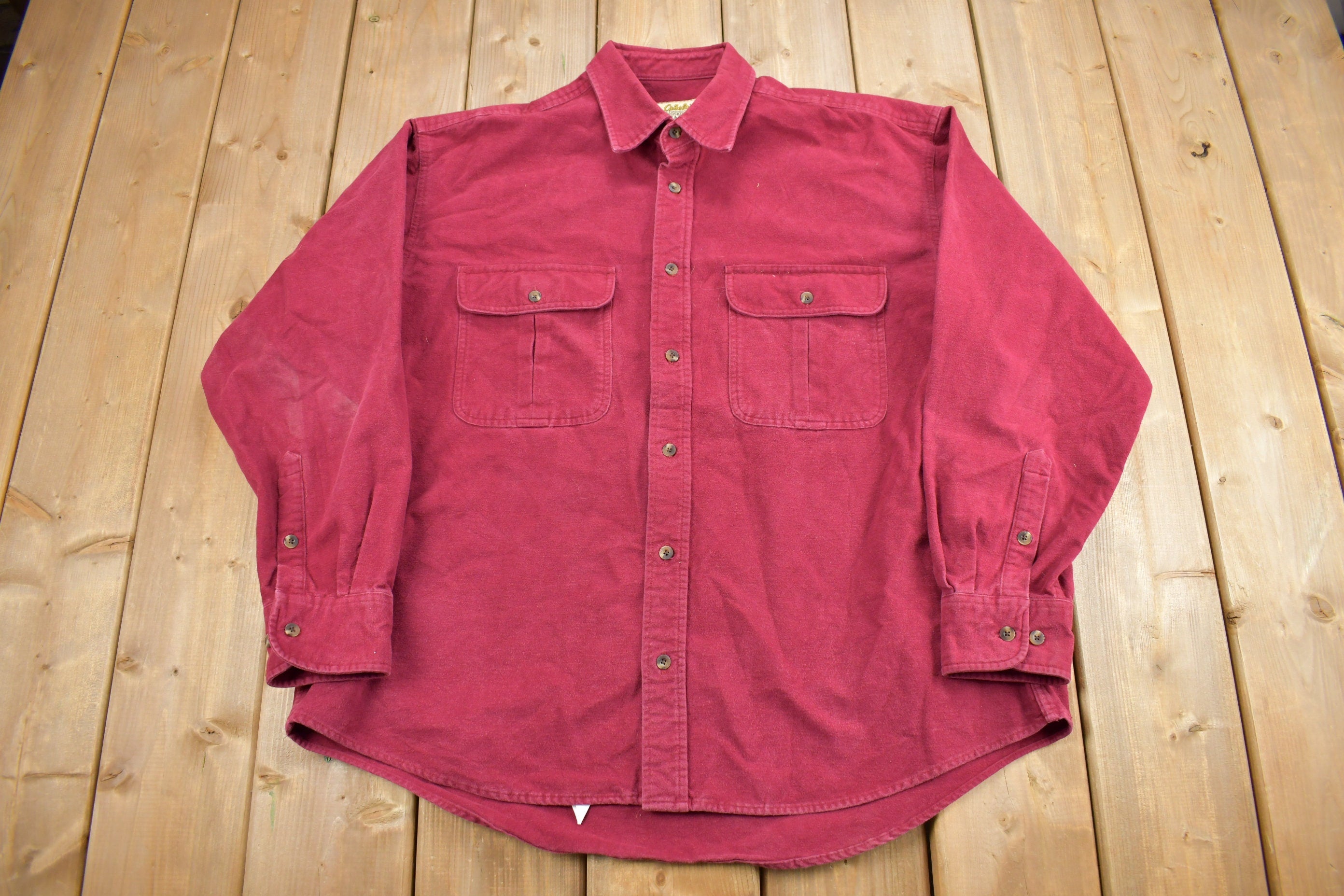Vintage 1990s Cabela's Chamois Button Up Shirt