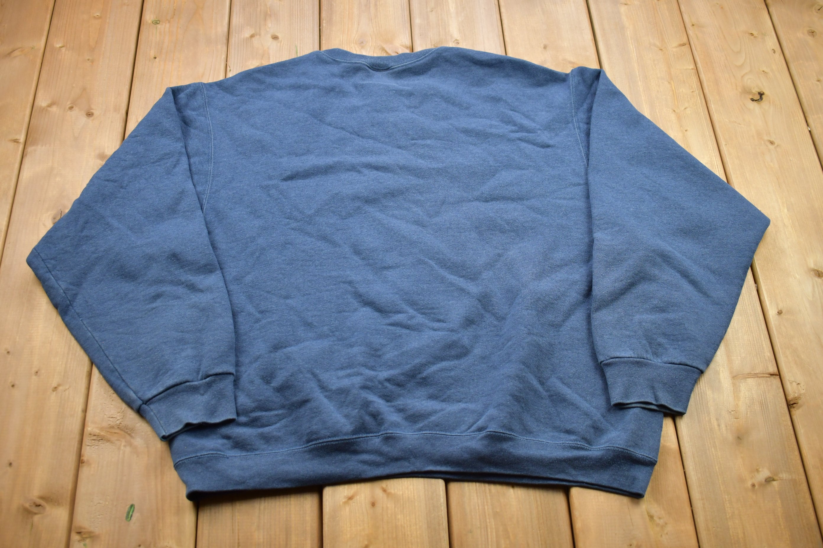 Vintage 1990s Wilson Blank Navy Blue Crewneck Sweatshirt