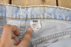Vintage 1990s Levi's 565 Loose Wide Leg Denim Jeans Women's 28 x 31 / Light Wash / Vintage Denim / Made In USA / 90s Levi's / Distressed