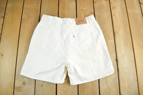 Vintage 1990s Levi's 951 Orange Tab Denim Jean Shorts Womens 32 / Relaxed Fit / 90s Shorts / Bottoms / Made in USA / Vintage Jeans / Jorts