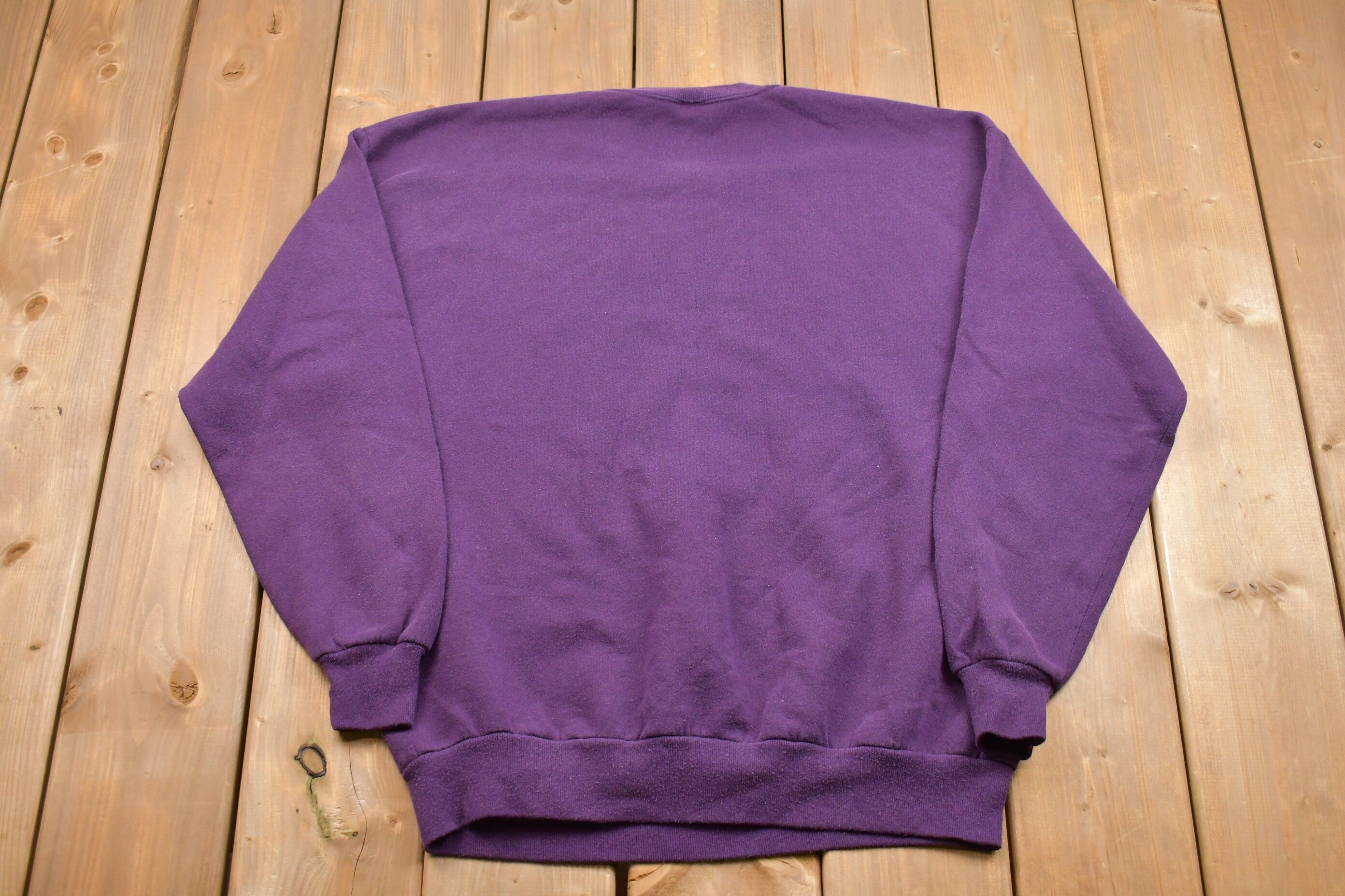 Vintage 1990s Jerzees Blank Raglan Crewneck Sweatshirt