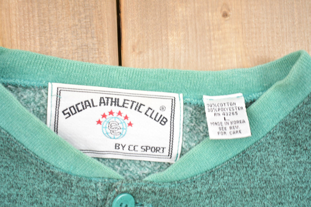 Vintage 1990s Social Athletic Club Crewneck Sweatshirt