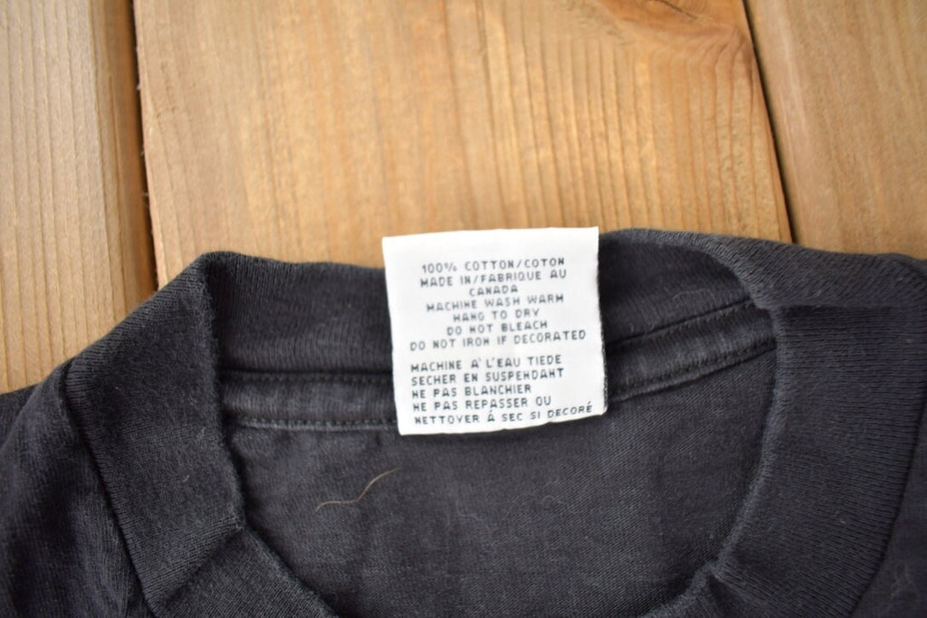 Vintage 1990s Racers Edge Harley Davidson Milton Ontario Graphic T-Shirt Made In Canada